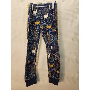 2 Carters Pajama Pants Set Boys Size 5t Stripe Animal Print Pull On Cotton 4815